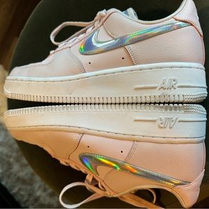 Nike Air Force 1 Low AF1 Pink Iridescent Like New Women’s Size 7.5 CJ1646-600